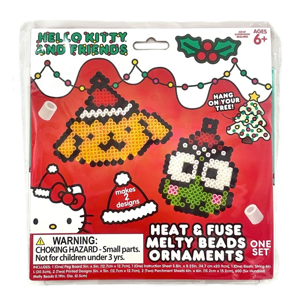 SANRIO Cinnamoroll & Keroppi in Santa Hat Fuse 3D Melty Beads Kit 1 Set Unopened